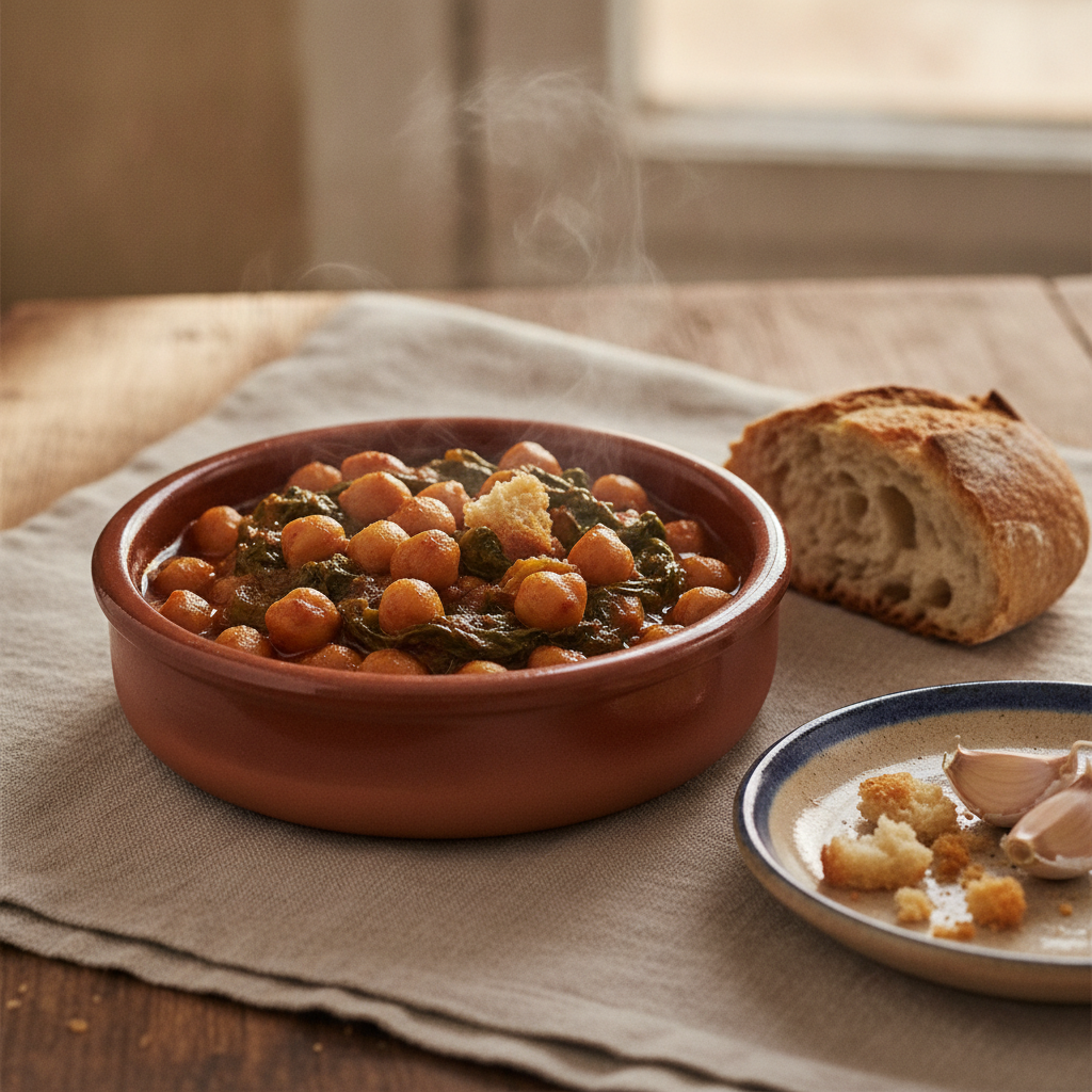 Espinacas con Garbanzos: Sevilla's Spinach and Chickpea Tapa, Done Right