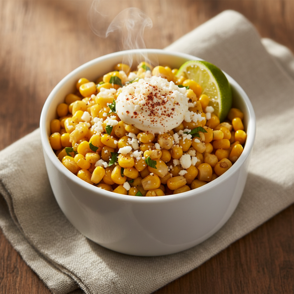 Esquites — Mexican street corn salad in a cup