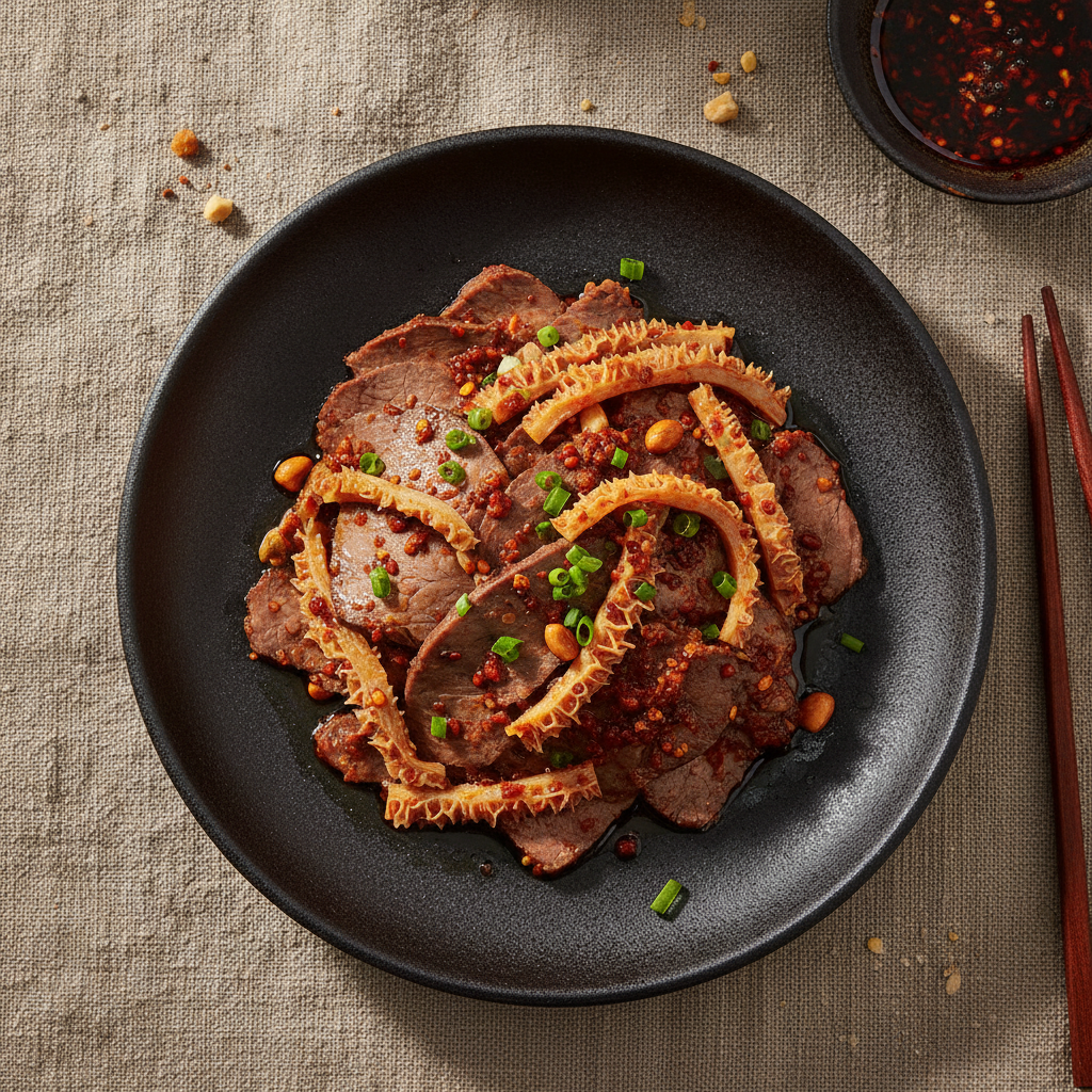 Fu Qi Fei Pian: Chengdu's Numbing Cold Beef and Offal in Chili Oil