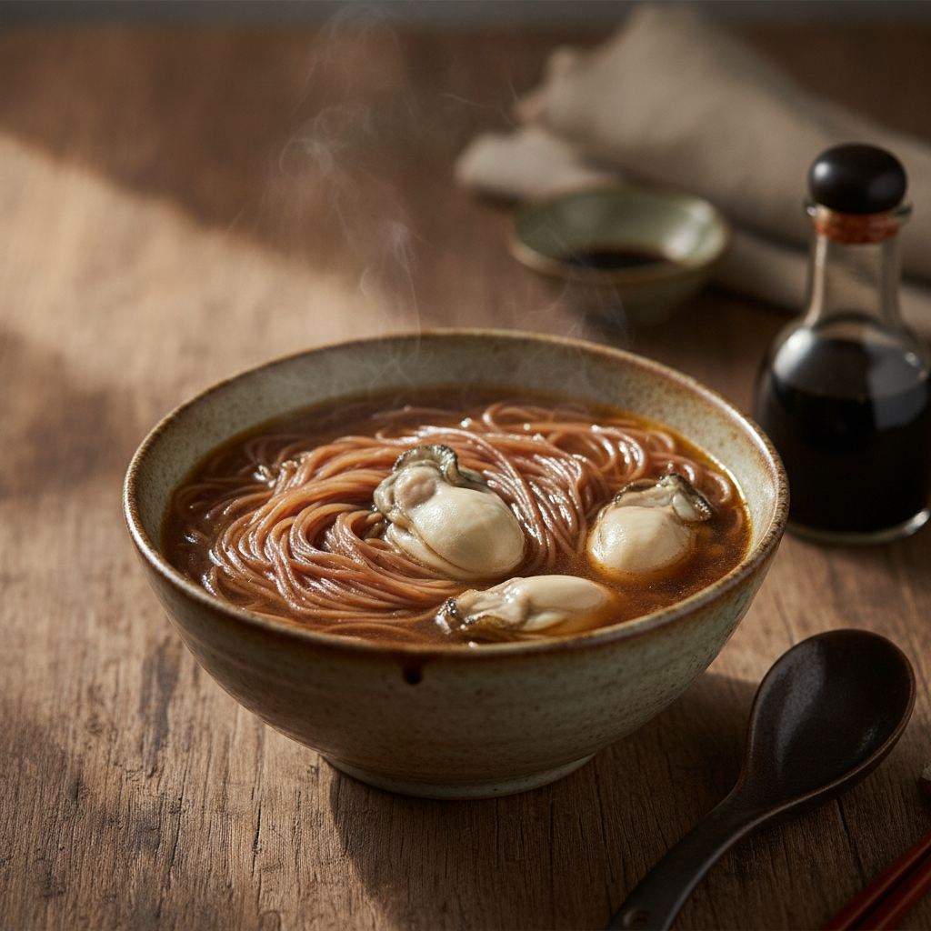Fujian Oyster Noodle Soup (Mian Xian / 蚵仔麵線)