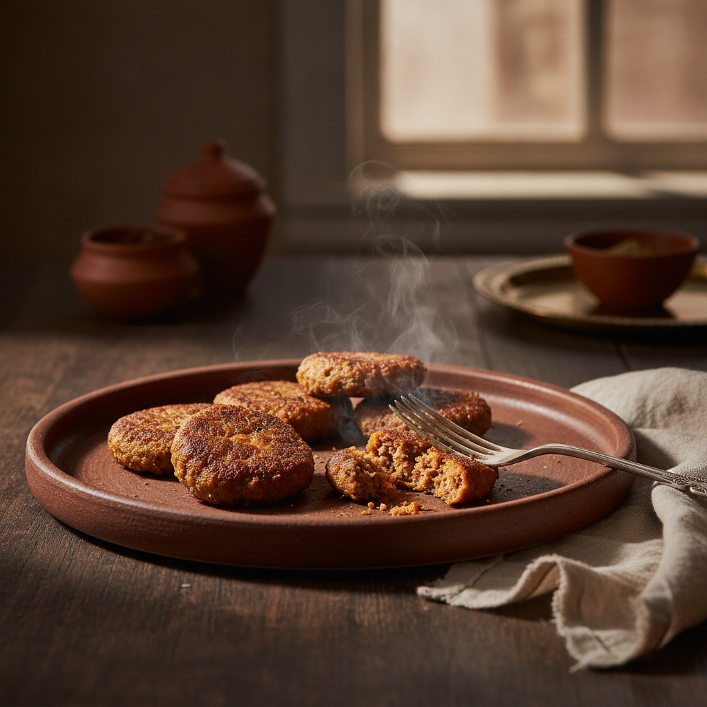 Galouti Kebab: Lucknow's Melt-in-Mouth Minced Lamb on a Griddle