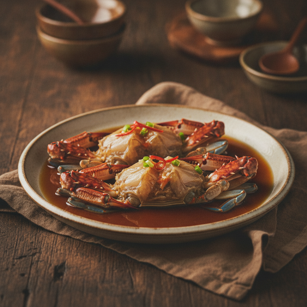 Soy Sauce Marinated Raw Crab Delicacy