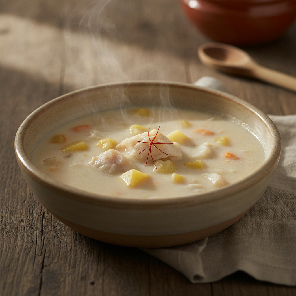 Gazpachuelo Malagueño — Málaga's Warm Emulsified Fish Soup
