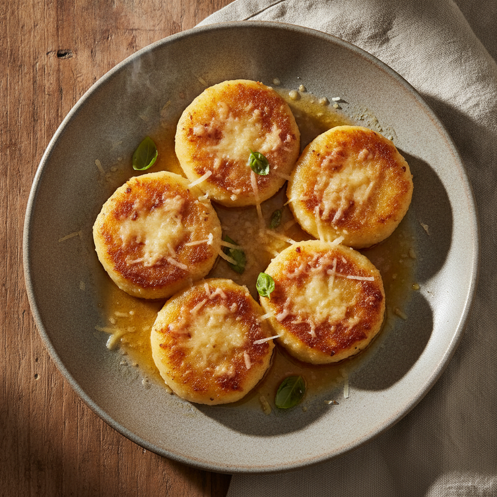 Roman Semolina Gnocchi — Crispy-Edged Rounds in Brown Butter