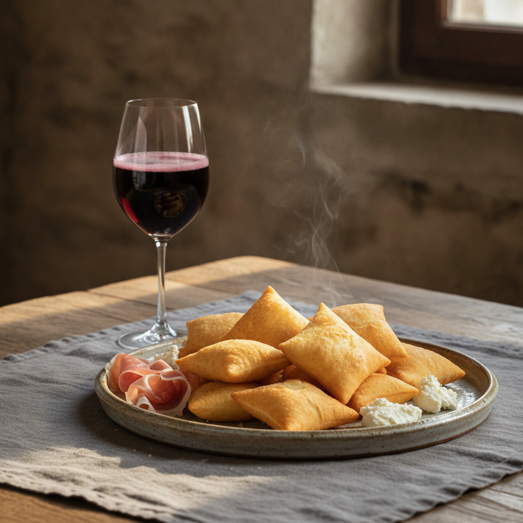 Gnocco Fritto Modenese: Diamond-Cut, Lard-Fried, and Gone in Seconds