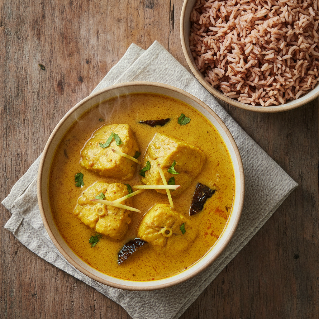 Caldine: Goan Coconut-Turmeric Fish Curry (Mild and Golden)