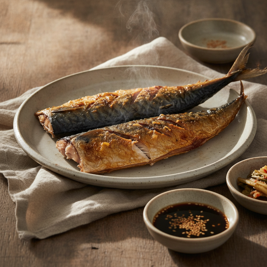 Crispy Grilled Salted Mackerel, a Popular Fish Dish