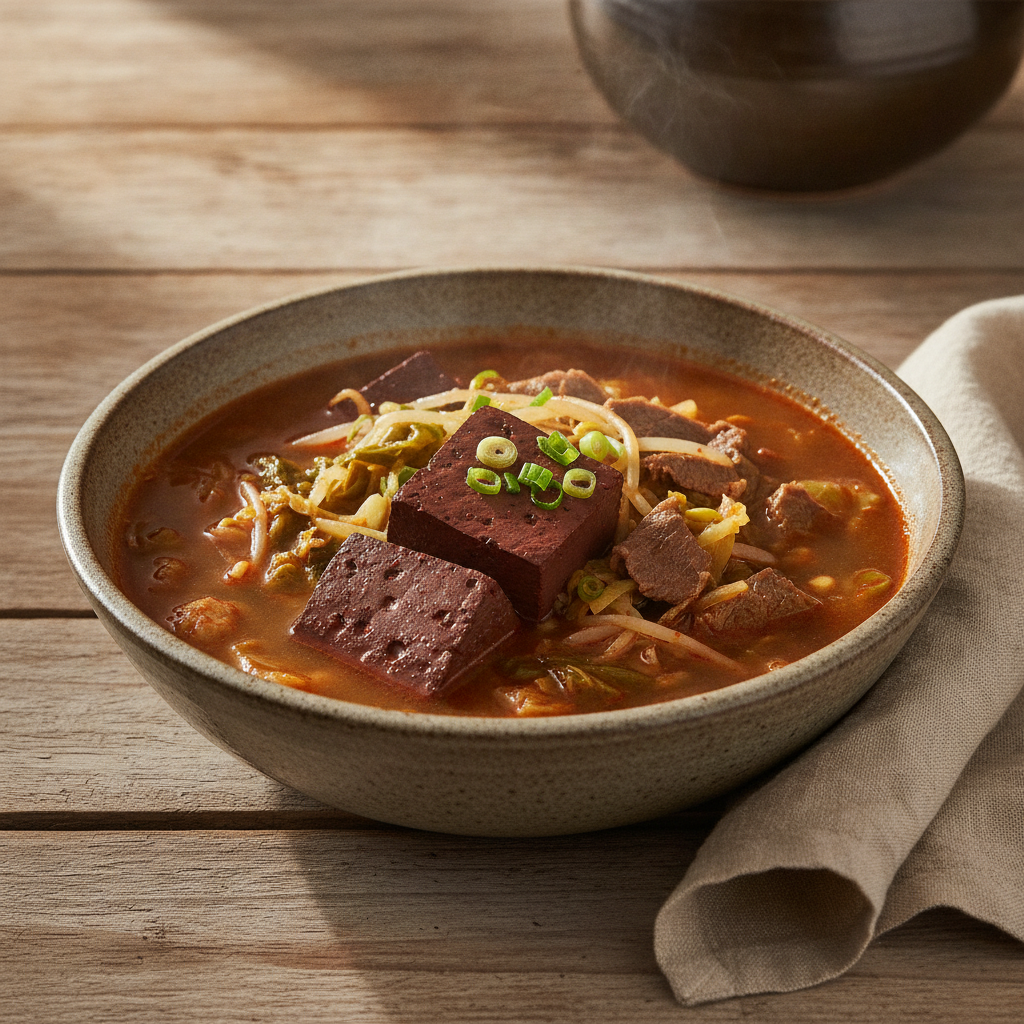 Spicy Beef Blood Curd Hangover Soup