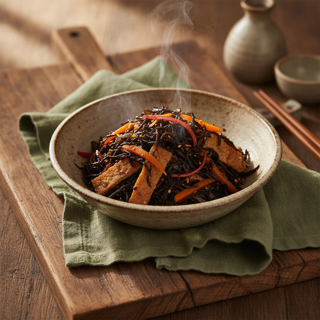Braised Sweet and Savory Hijiki Seaweed