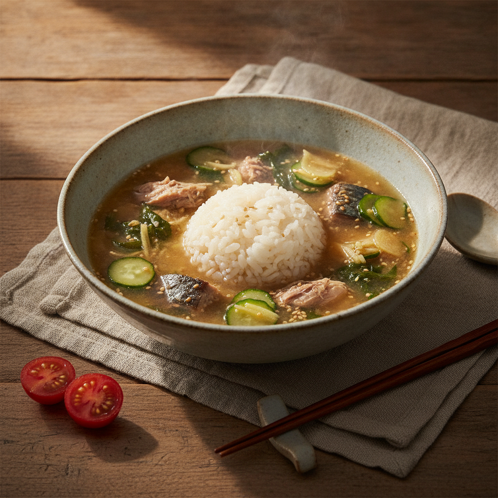 Hiyajiru Chilled Miso Soup with Rice