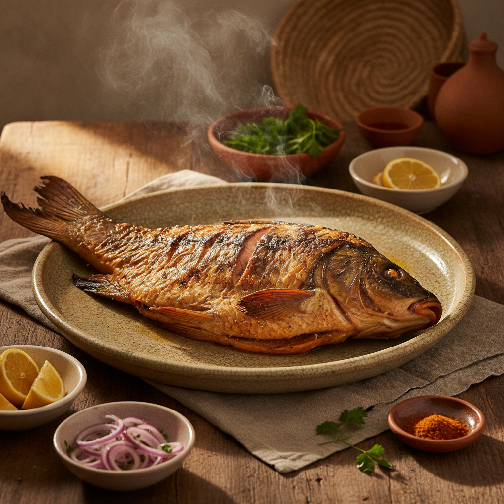 Iraqi Masgouf: Slow Grilled Carp Fish
