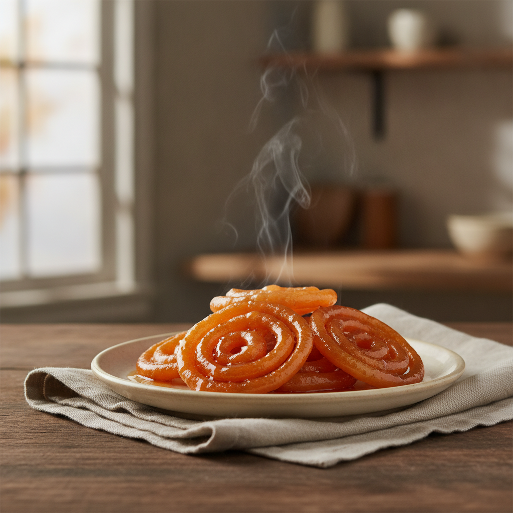 Jalebi: Crispy Syrup Soaked Deep Fried Sweet