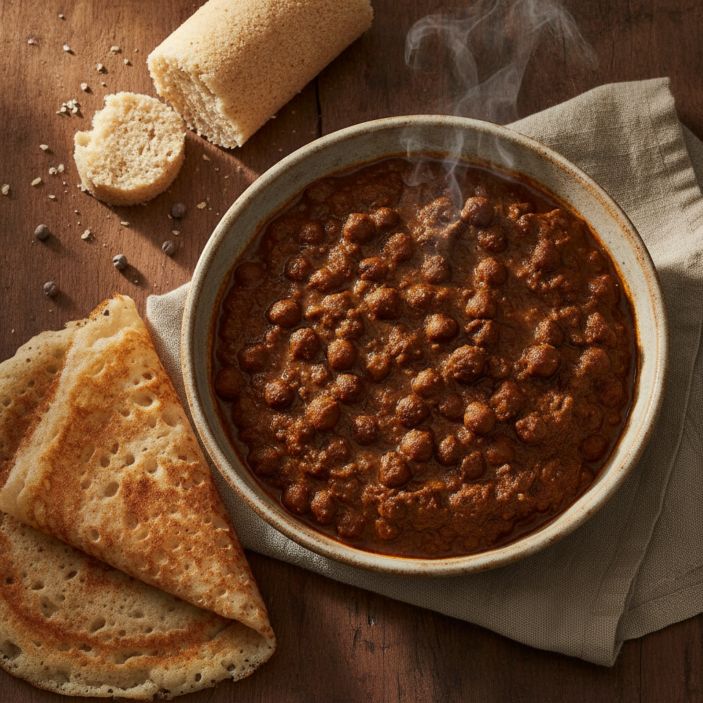 Kadala Curry: Kerala's Black Chickpea Curry with Roasted Coconut