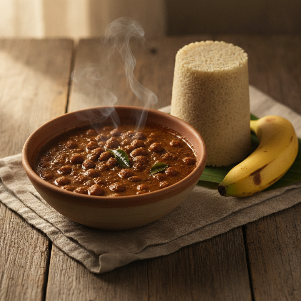 Kadala Curry — Kerala's Roasted-Coconut Black Chickpea Gravy