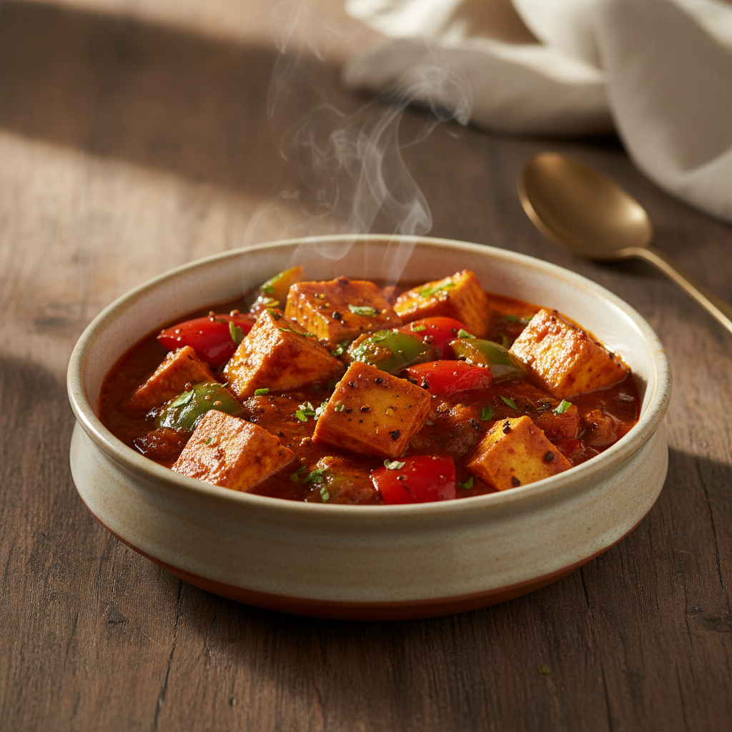 Restaurant-Style Kadhai Paneer with Freshly Ground Kadhai Masala