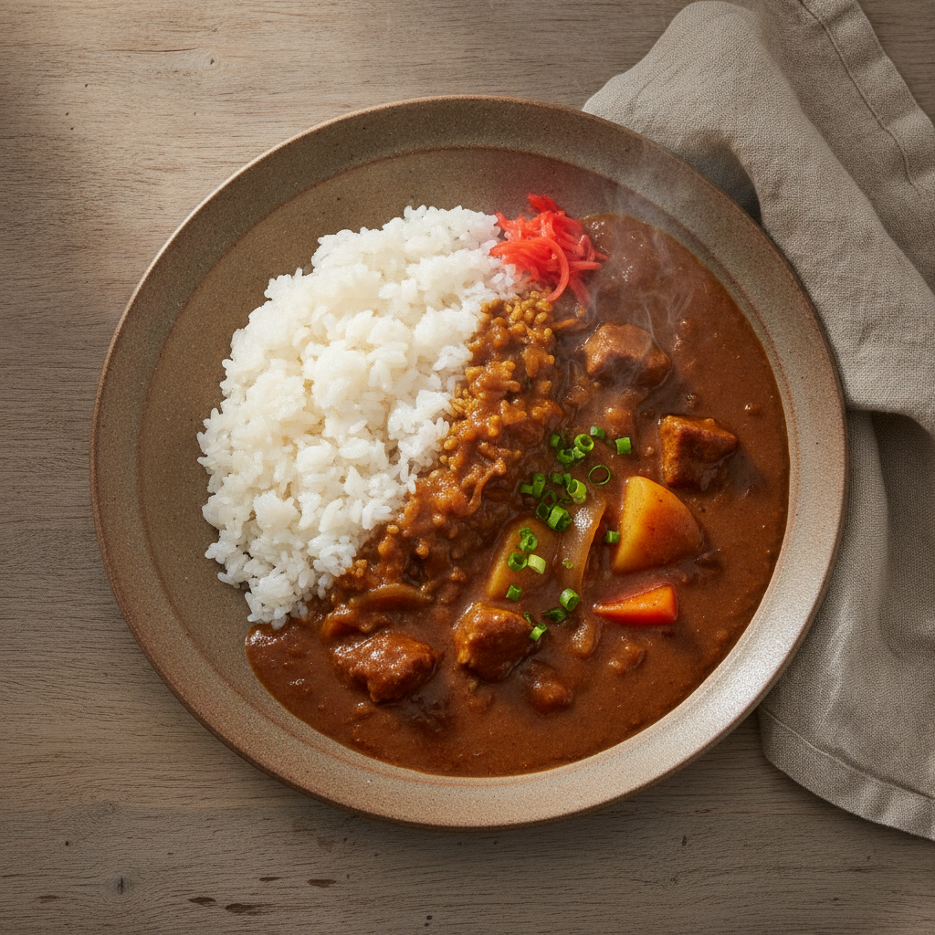 Hearty Japanese Style Curry with Rice