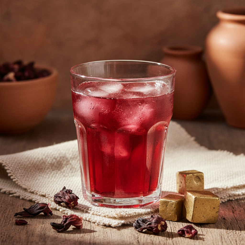 Karkadeh: Refreshing Egyptian Cold Hibiscus Tea Drink
