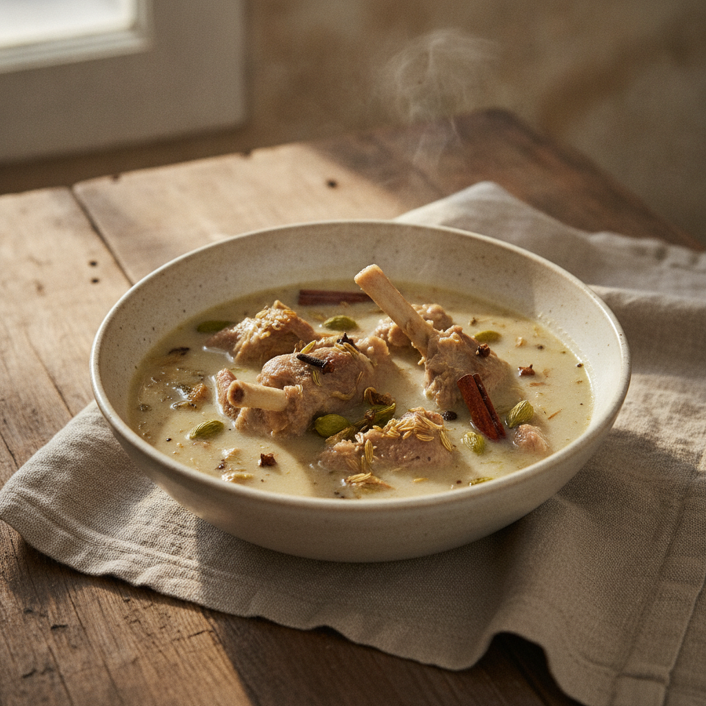 Kashmiri Yakhni: No Tomatoes, No Onions — Just Fennel, Yogurt, and Lamb