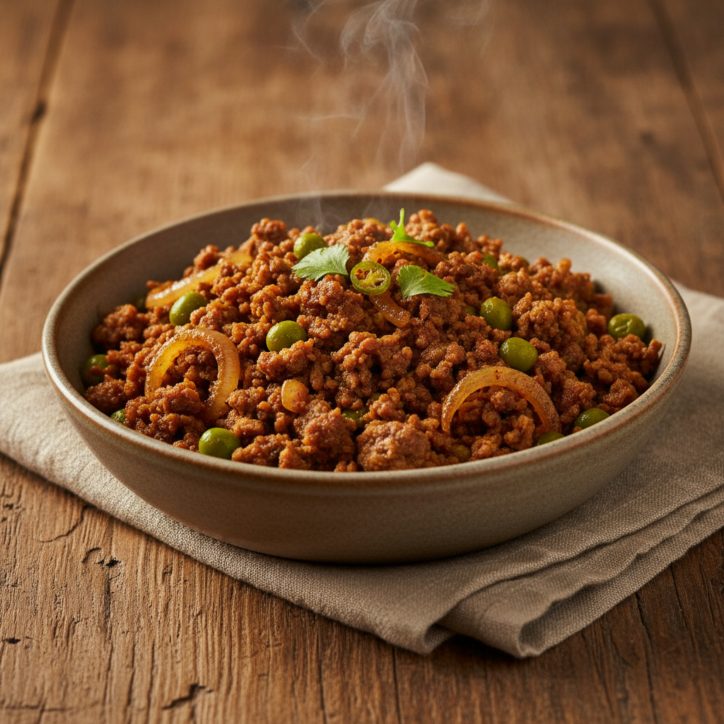 Keema Matar — Spiced Lamb Mince with Green Peas