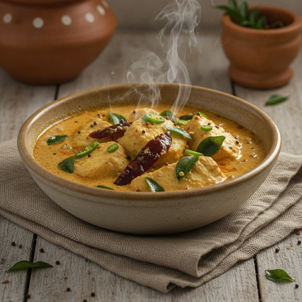 Kerala Fish Curry: Coconut Milk, Kudampuli Sourness, and Curry Leaf Perfume