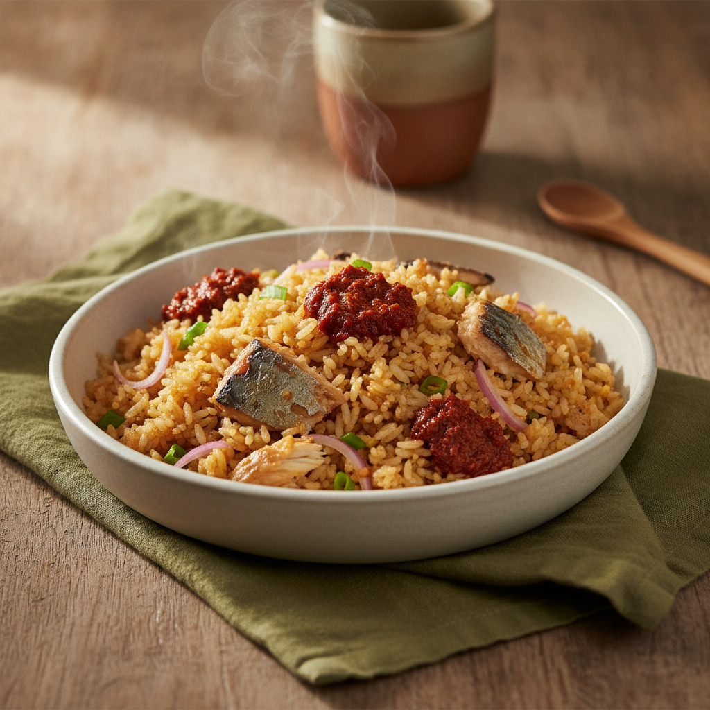 Fried Rice with Mackerel and Chili Paste