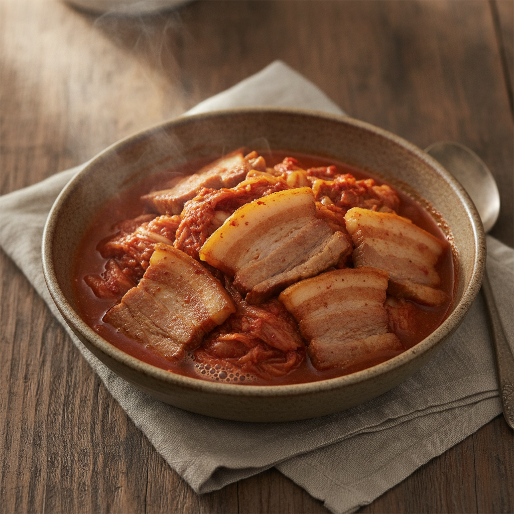 Slow Braised Kimchi with Tender Pork Belly