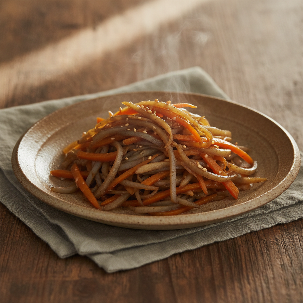 Kimpira Gobo Braised Burdock Root and Carrot