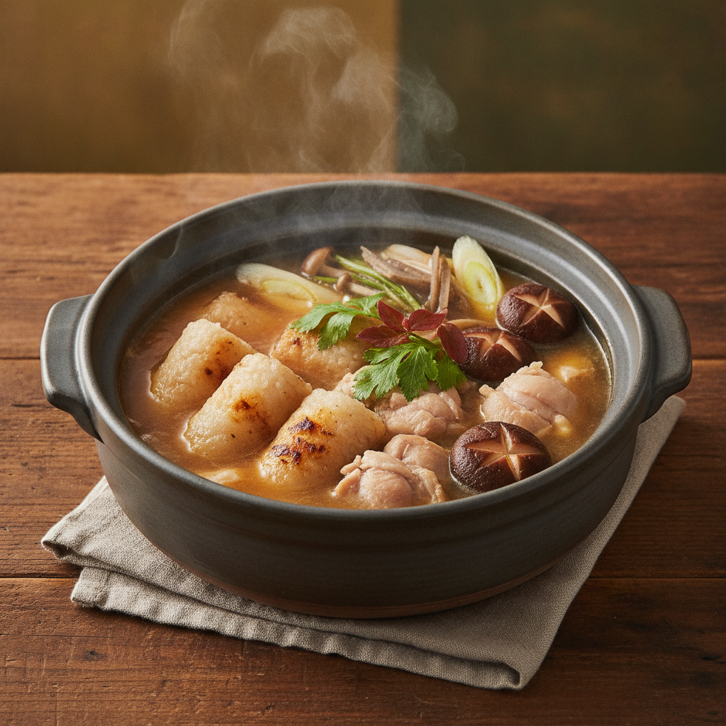 Kiritanpo Nabe Akita Rice Stick Hotpot