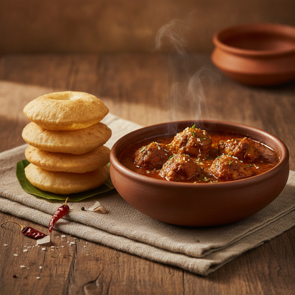 Kombdi Vade: The Coconut Chicken Curry and Fried Bread of the Konkan Coast