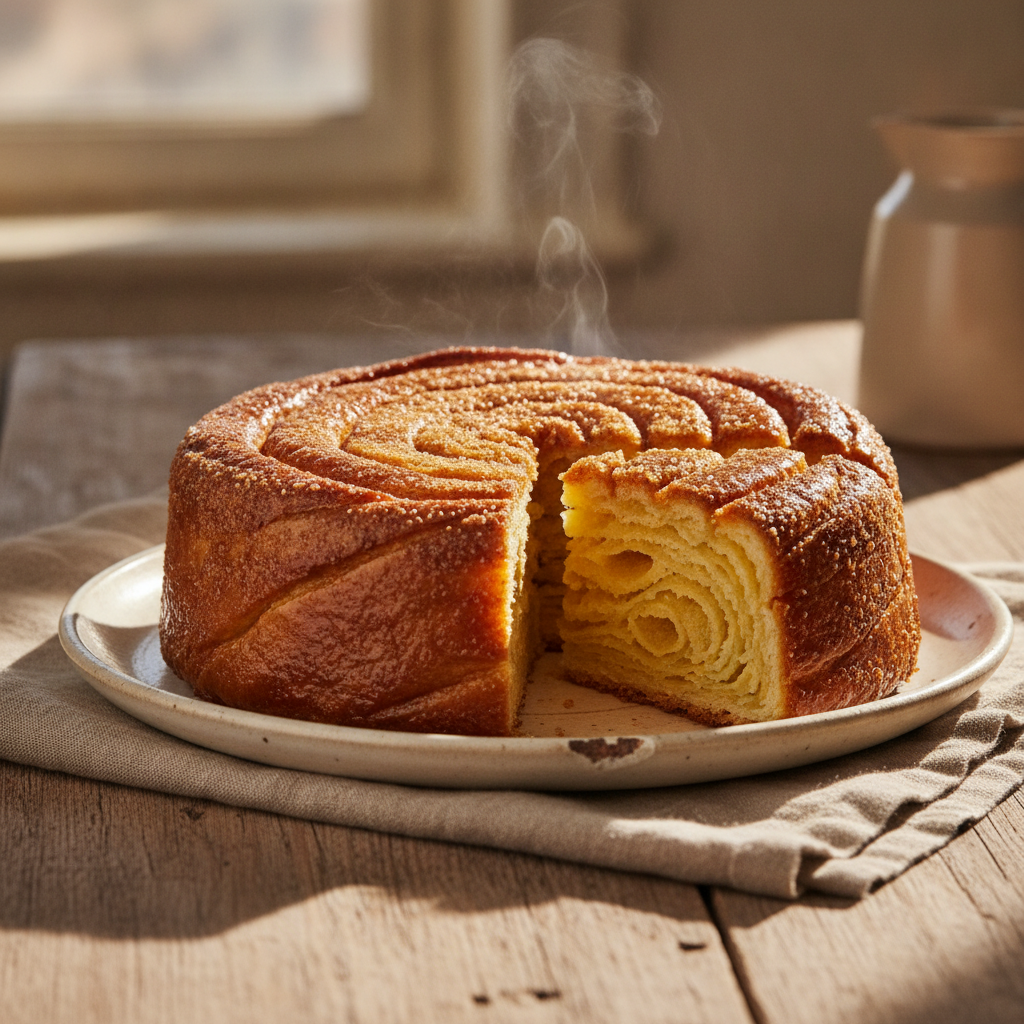 Breton Layered Butter Cake with Sugar