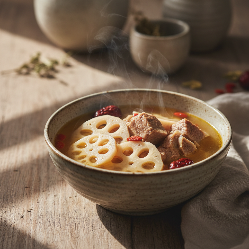 Cantonese Lotus Root and Pork Rib Soup