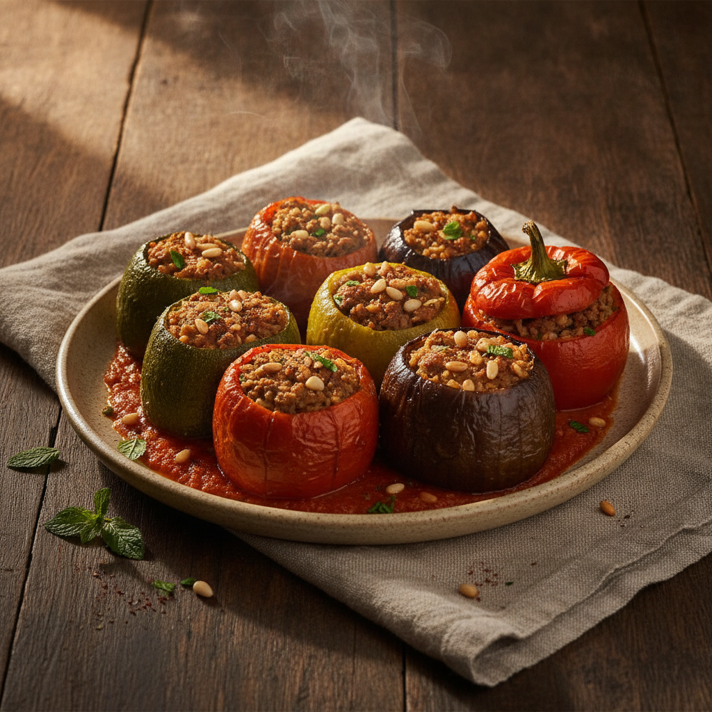 Stuffed Vegetables with Rice and Meat