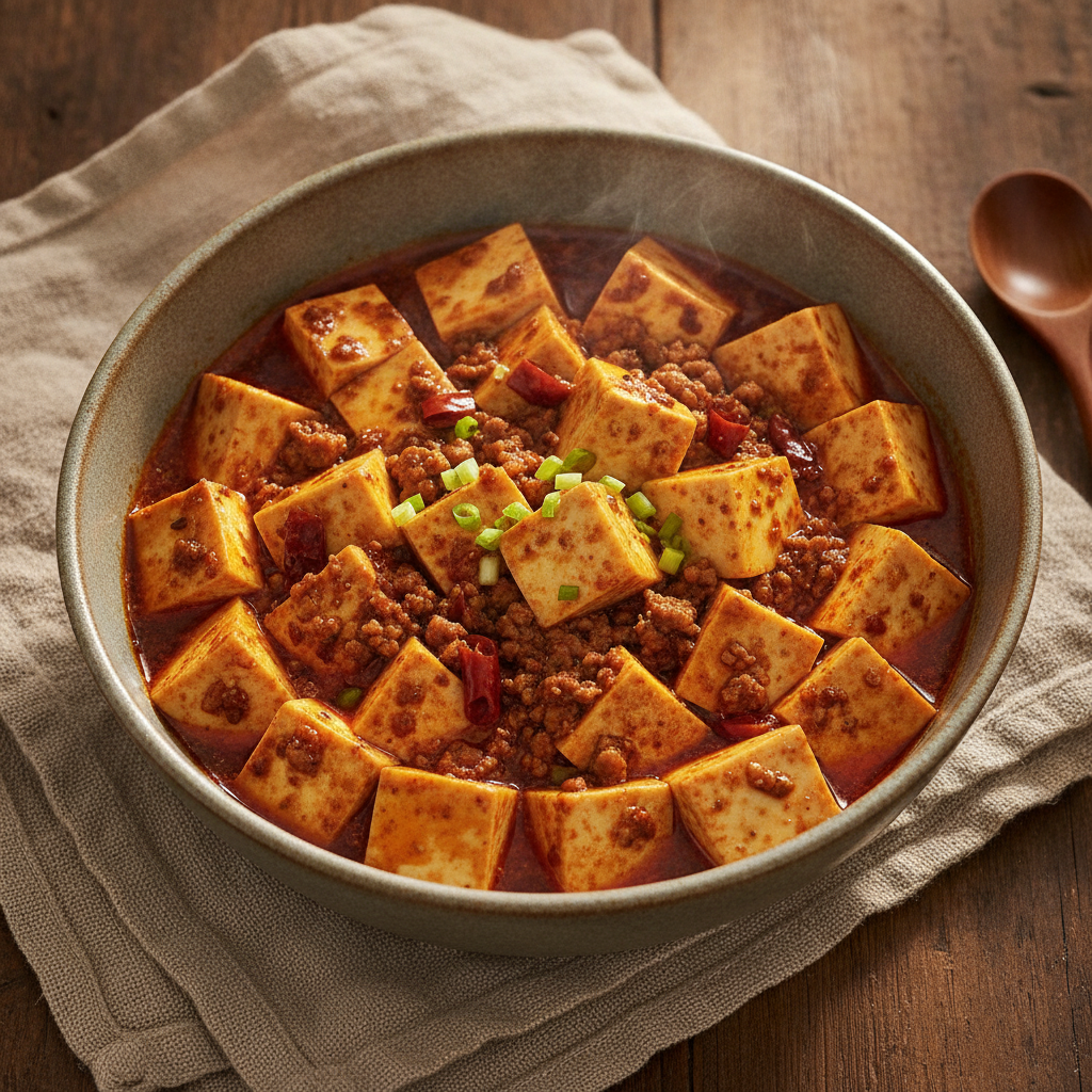 Mapo Tofu: Silken Tofu in a Fiery, Numbing Sichuan Sauce