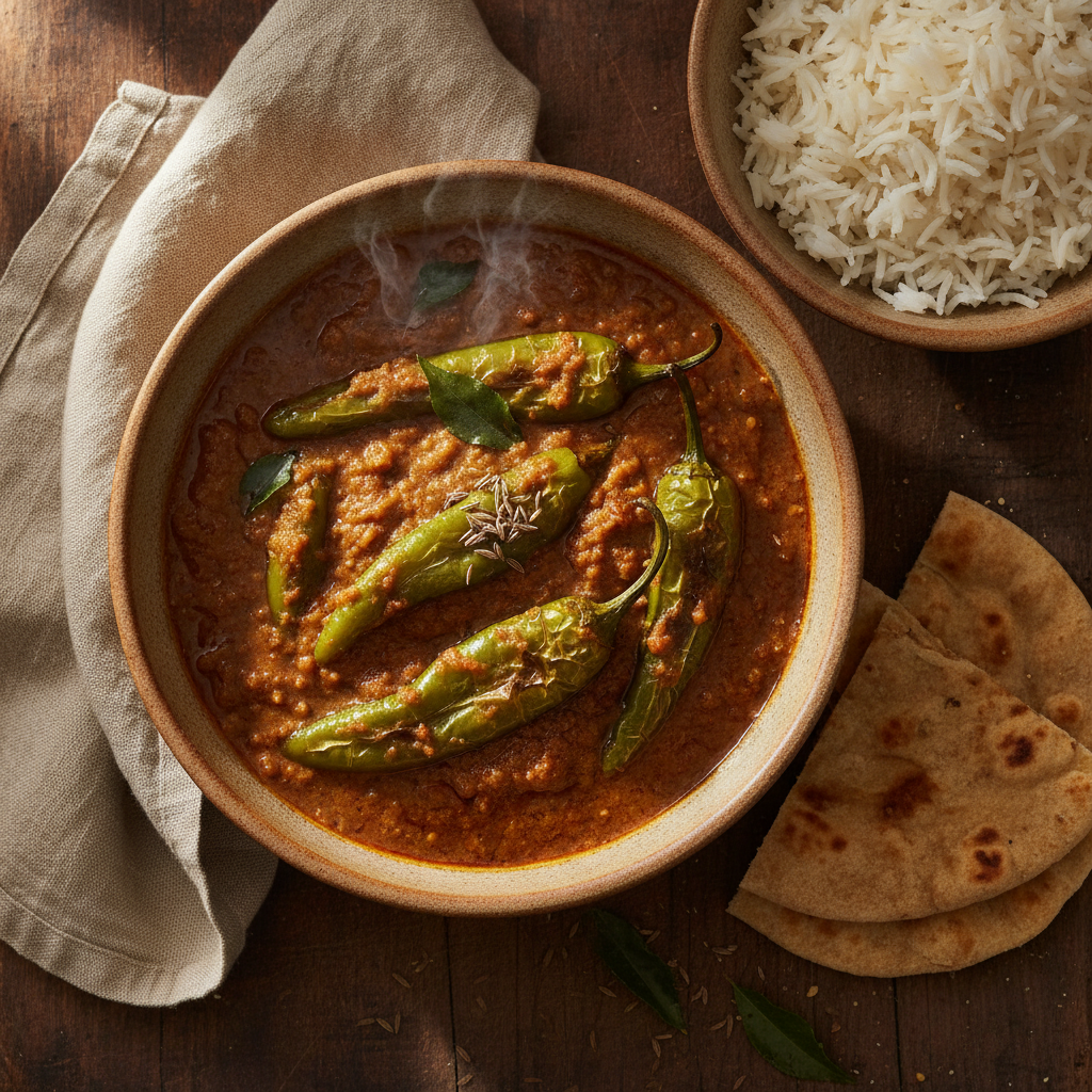 Mirchi Ka Salan: Hyderabad's Essential Green Chili Curry