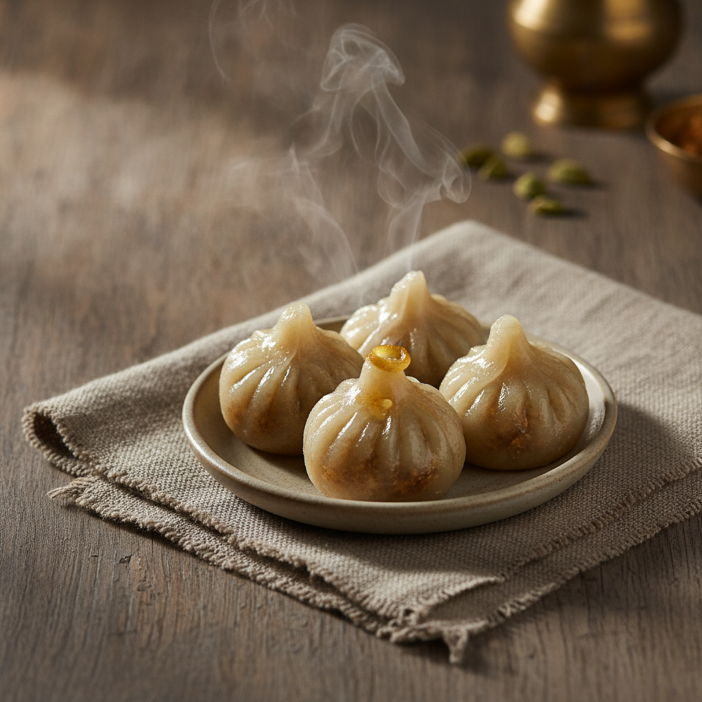 Ukadiche Modak — Lord Ganesha’s Steamed Coconut Dumplings