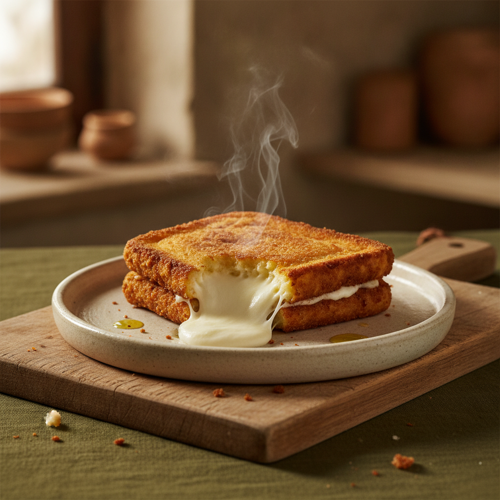 Mozzarella in Carrozza — The Roman Fried Cheese Sandwich That Leaks If You Rush It