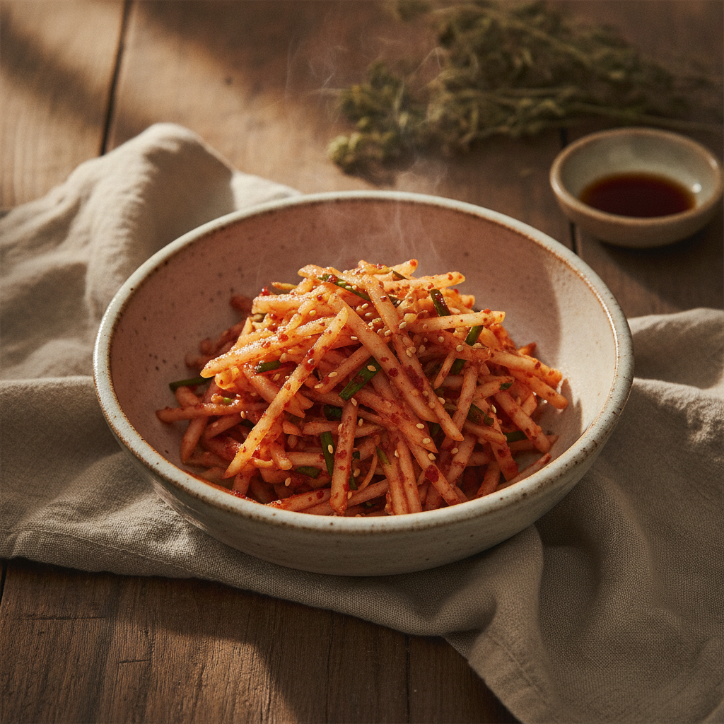 Mu Saengchae Spicy Shredded Radish Salad