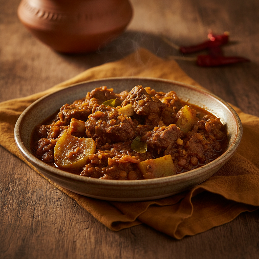 Mutton Dalcha — Hyderabadi Lentil and Bone-In Mutton Stew