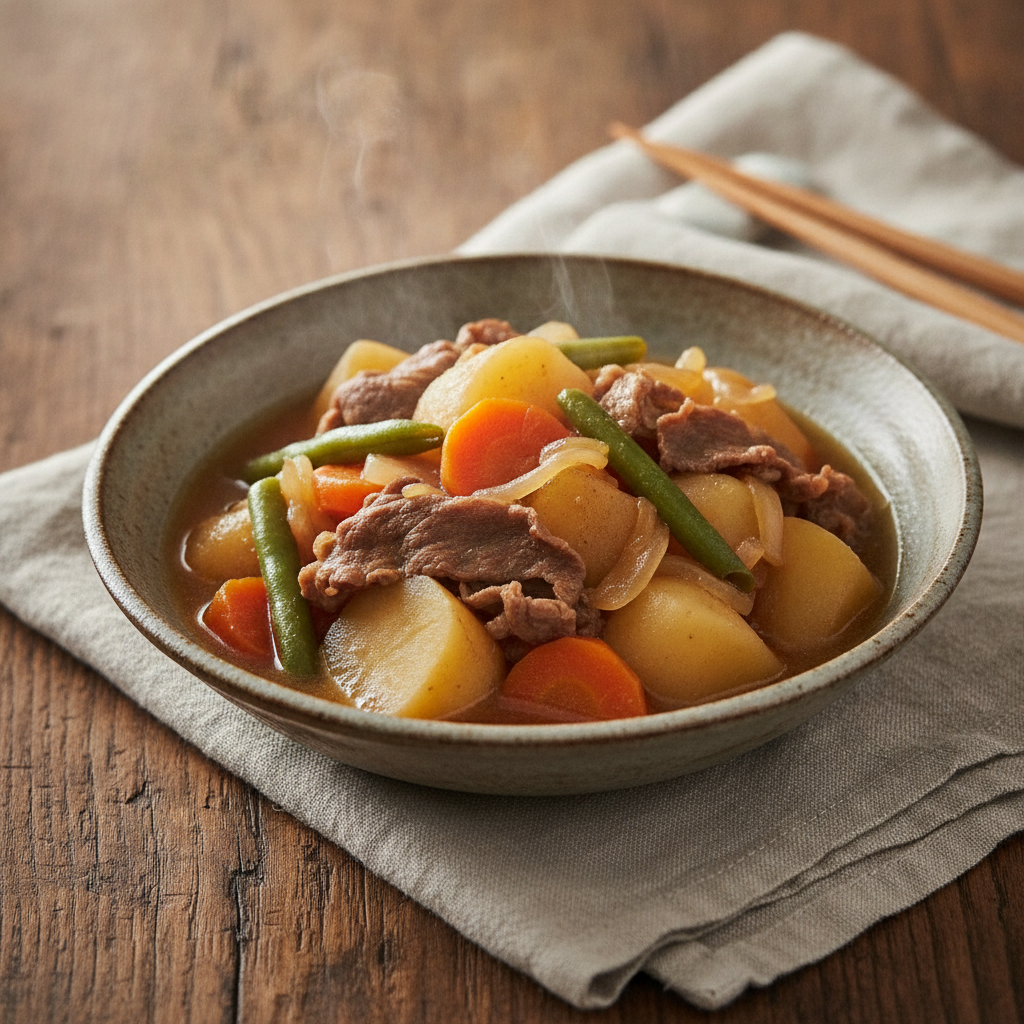 Simmered Beef Potato and Vegetable Stew