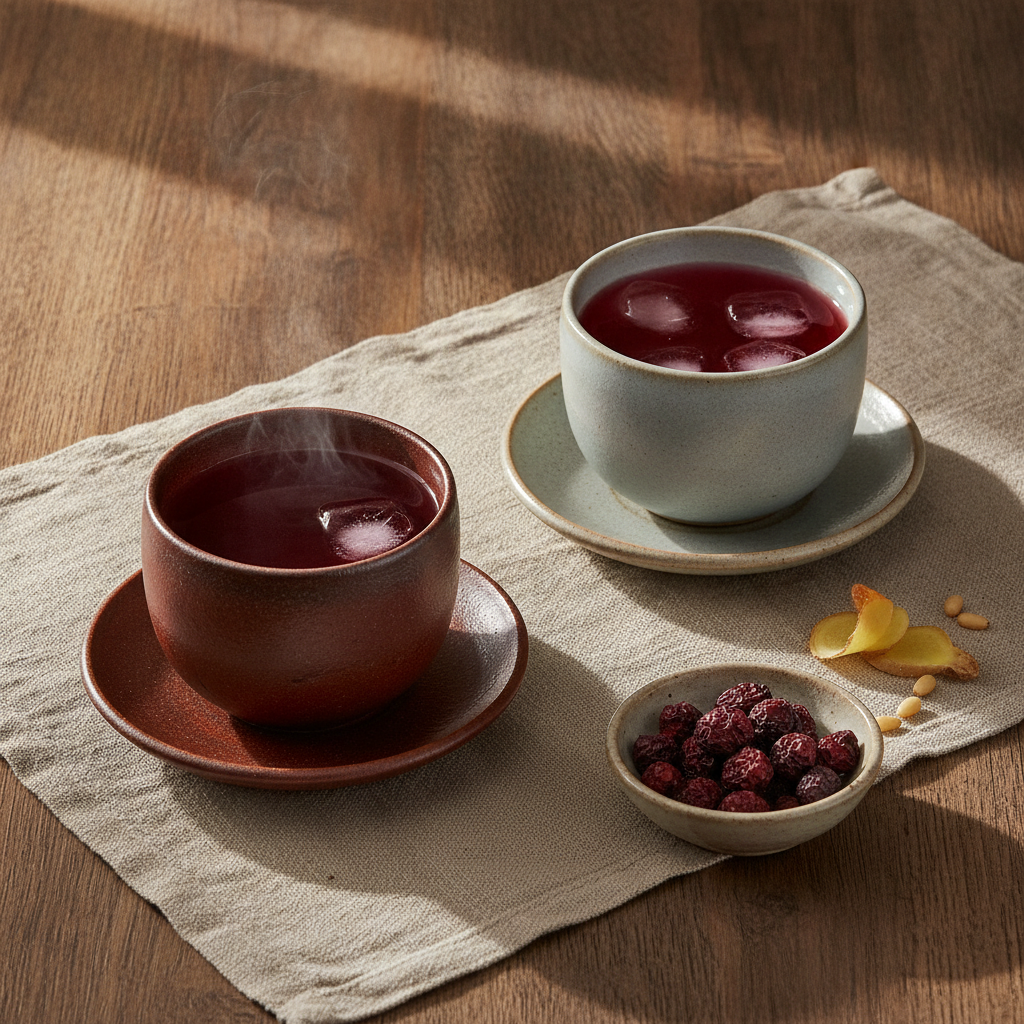 Refreshing Omija Five-Flavor Berry Tea, Hot or Cold