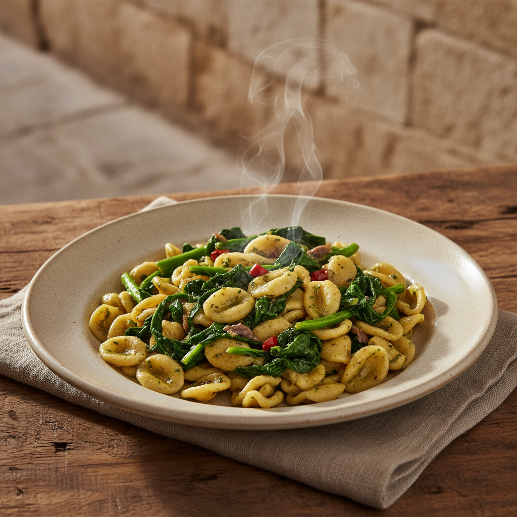Orecchiette con Cime di Rapa (Puglia's Bitter-Green Classic)