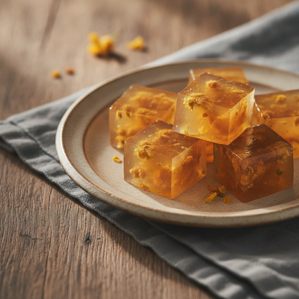 Osmanthus Jelly (Gui Hua Gao): Delicate Chinese Floral Dessert