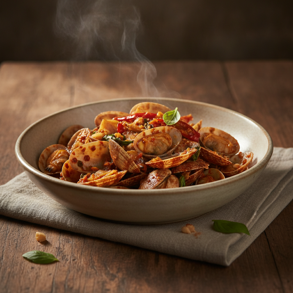 Stir-fried Clams with Roasted Chili Paste
