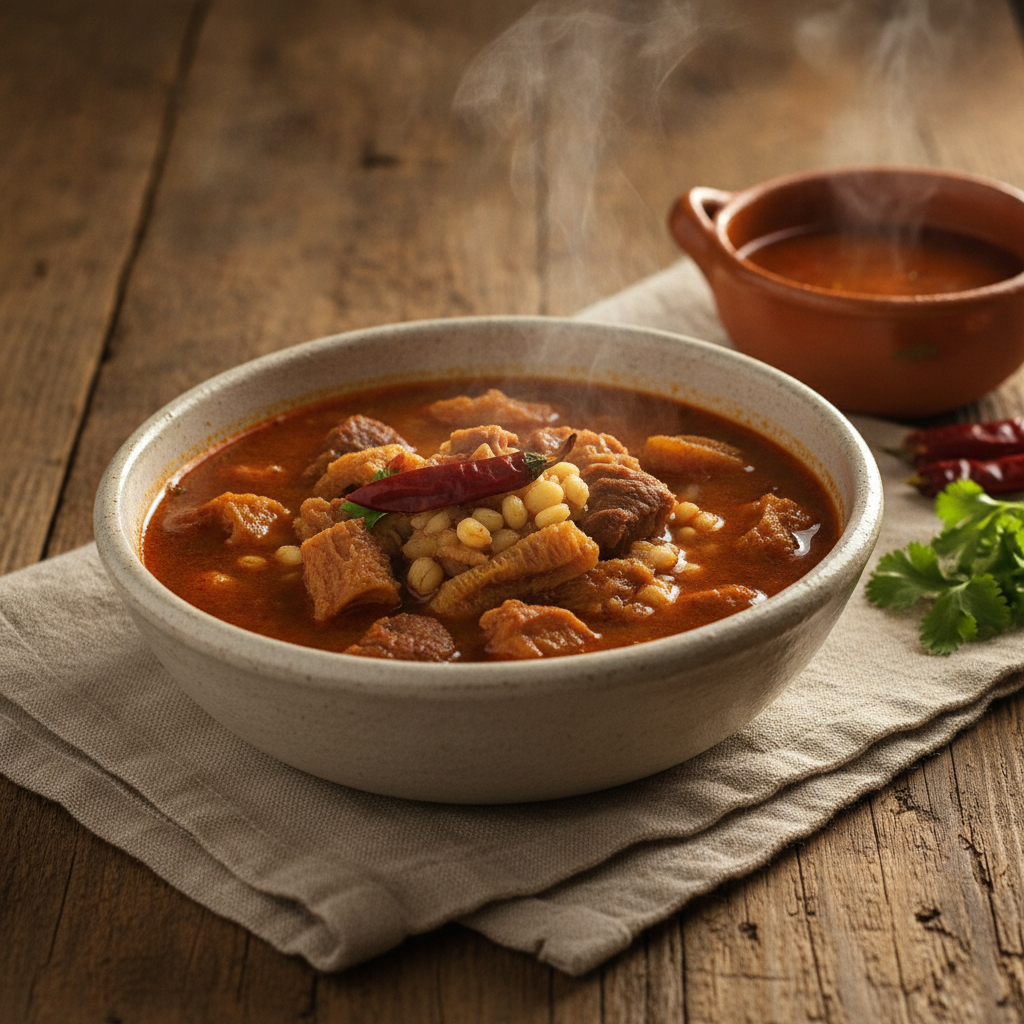 Pancita de Res: Traditional Mexican Beef Tripe Soup