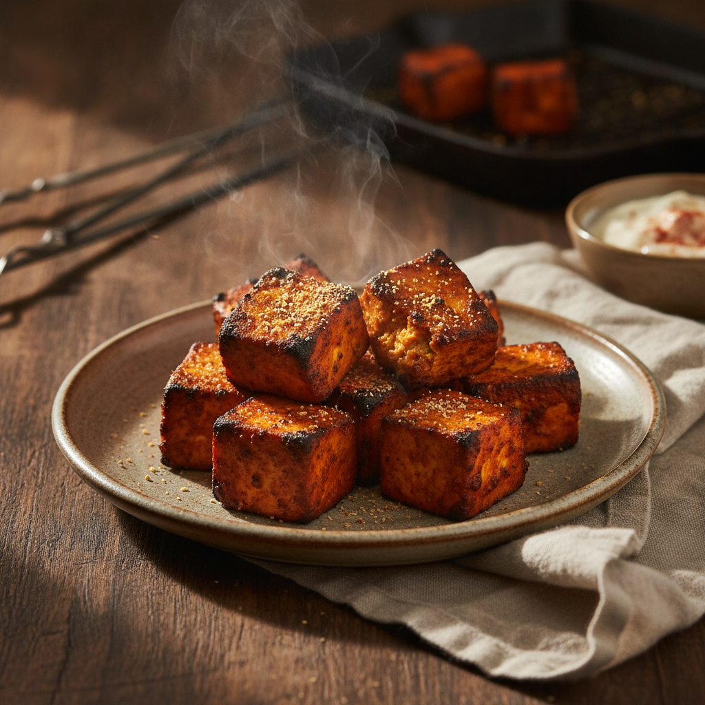 Paneer Tikka: Smoky Yogurt-Marinated Cheese on the Grill