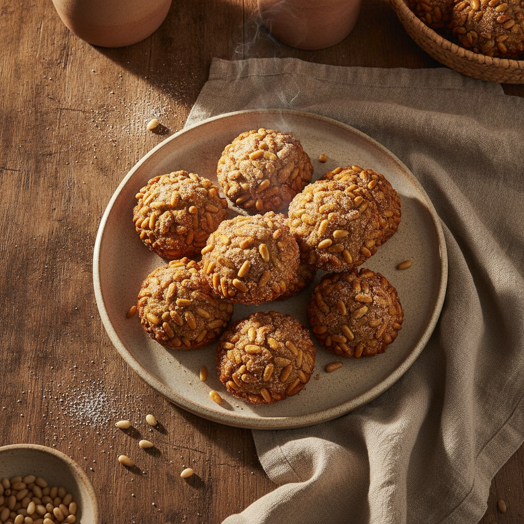 Traditional Catalan Almond and Pine Nut Cakes