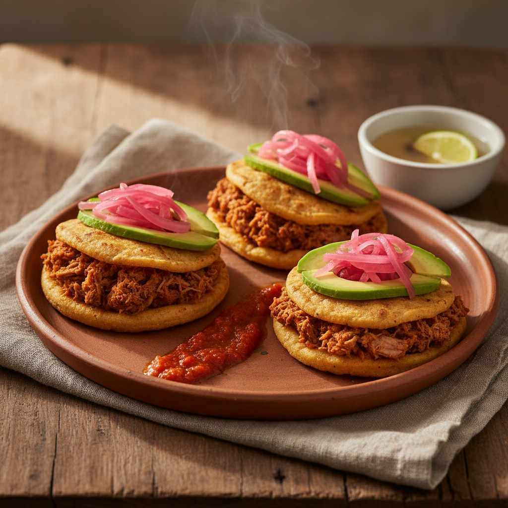 Panuchos de Cochinita — Yucatán's Bean-Stuffed Fried Tortillas