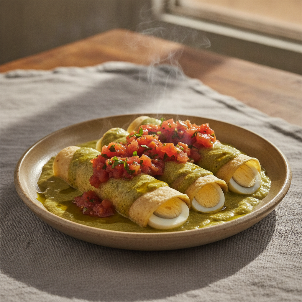 Papadzules — Yucatán's Ancient Egg Tacos in Pepita Sauce