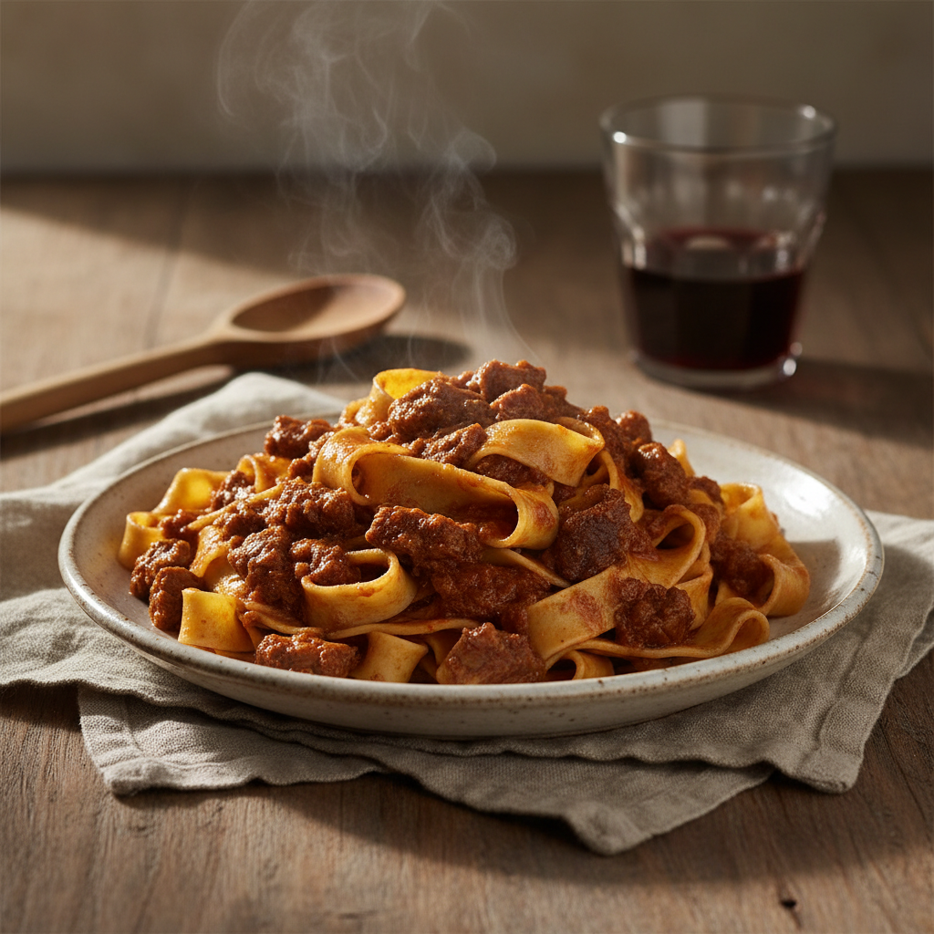 Pappardelle al Cinghiale — Tuscan Wild Boar Ragù