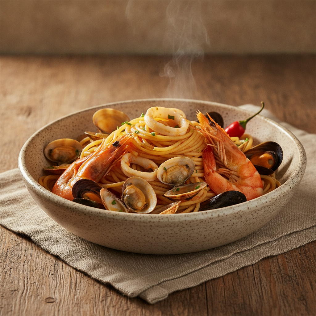 Pasta allo Scoglio: Southern Italian Seafood Pasta